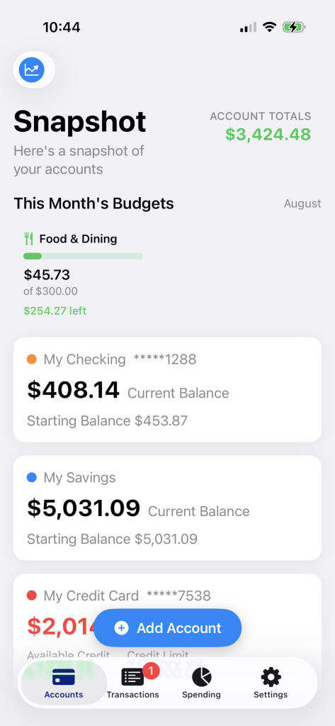 BudgetXP+ screenshot