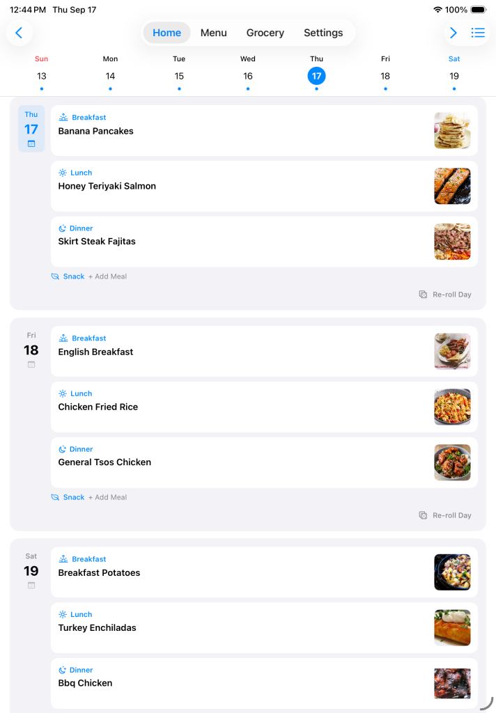 MealBound screenshot